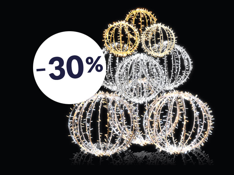 Erä valopalloja, alennus -30 %